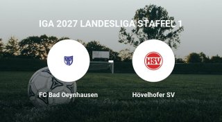 Hövelhofer SV dem Team FC Bad Oeynhausen deutlich unterlegen