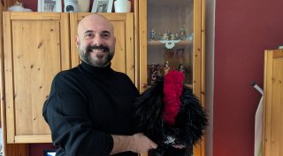 Wie dieser gebürtige Grieche aus Löhne zum Dudelsackspielen gekommen ist