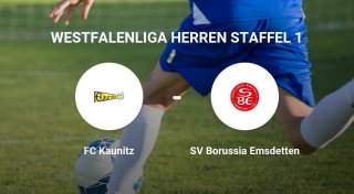 Knappes Scheitern für FC Kaunitz gegen SV Borussia Emsdetten