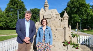 Die Sandwelten in der Gartenschau Bad Lippspringe sind diesmal märchenhaft