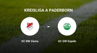 Das Match zwischen dem SC RW Verne und dem SC GW Espeln endet unentschieden