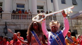 Schlüsselübergabe an «König Momo»: Karneval in Rio beginnt