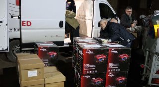 Herausfordernder Hilfskonvoi von Delbrückers Verein in die Ukraine
