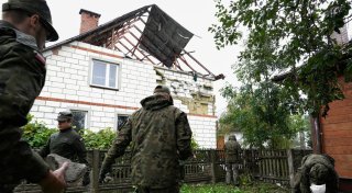 Schaden an Haus in Polen: Wahrscheinlich war es eine Rakete