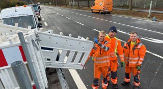Die Freude der Autofahrer ist groß: B61 in Gütersloh wieder freigegeben