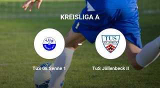 TuS 08 Senne 1 sichert sich knappen Sieg gegen den TuS Jöllenbeck II