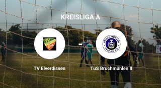 TuS Bruchmühlen II ergibt sich dem TV Elverdissen