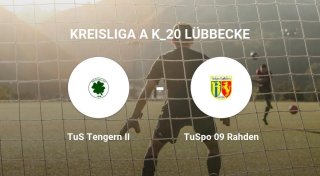Das Team des TuS Tengern II gegen den TuSpo 09 Rahden trennen sich unentschieden