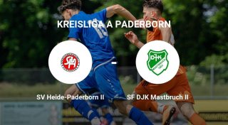 Der SV Heide-Paderborn II gegen das Team die SF DJK Mastbruch II