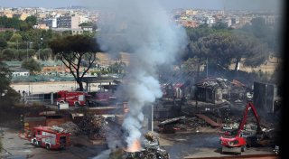 Explosion an Tankstelle in Rom - Mehrere Verletzte