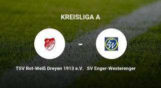 Das Spiel zwischen dem TSV Rot-Weiß Dreyen 1913 e.V. und dem SV Enger-Westerenger endet unentschieden