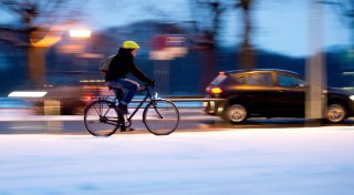 So kommen Radfahrer im Winter besser durch