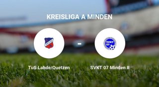 Der TuS Lahde/Quetzen gegen das Team des SVKT 07 Minden II