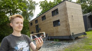 Mit vielen Fotos: So wohnt es sich in Bielefelds erstem Tiny-House-Projekt