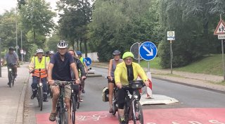 „Critical Mass“: Radfahrer kämpfen für Fahrradstraße in Herford