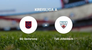 Das Spiel zwischen der SG Oesterweg und dem TuS Jöllenbeck endet unentschieden