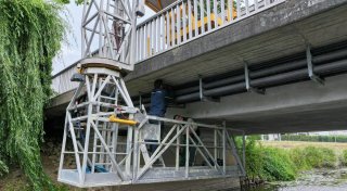 Brückensanierung in Bünde: Techniker kämpfen gegen Altersschwäche
