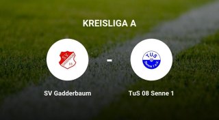 Remis im Duell zwischen dem SV Gadderbaum und dem TuS 08 Senne 1