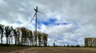 Beschädigter Windradflügel im Kreis Gütersloh bricht weiter ab - Sperrbereich erweitert