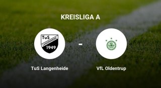 Der TuS Langenheide gegen das Team der VfL Oldentrup