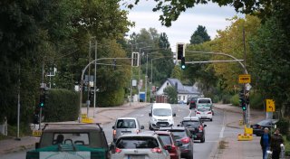 Ampel wird erneuert: Verkehrsbehinderungen durch eingeengte Fahrbahn in Bad Oeynhausen