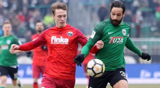 Als Adriano Grimaldi für Preußen Münster gegen den SC Paderborn traf