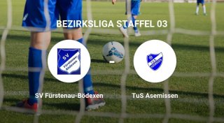 Das Match zwischen dem SV Fürstenau-Bödexen und dem TuS Asemissen endet unentschieden