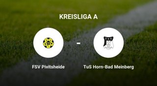 Das Match zwischen dem FSV Pivitsheide und dem TuS Horn-Bad Meinberg endet unentschieden