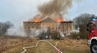 Wohl Brandstiftung beim «Das weiße Band»-Filmschloss