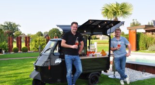 Engeraner bringen mobile Aperol-Bar zu privaten Feiern in OWL