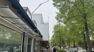 Balkon in der Espelkamper Innenstadt brennt