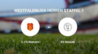 SV Mesum im Match gegen 1. FC Nieheim klar überlegen