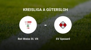 SV Spexard setzt sich durch gegen Rot-Weiss St. Vit