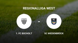 Spannender Kampf zwischen dem 1. FC Bocholt und dem SC Wiedenbrück