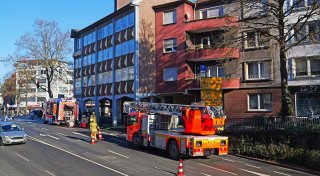 Feuerwehreinsatz in Wohnhaus am Westerntor in Paderborn