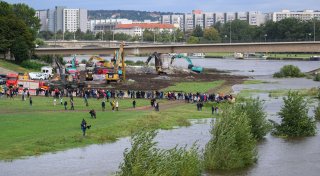 Abrissarbeiten an eingestürzter Brücke vorerst beendet