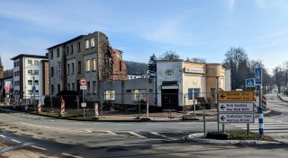 Altes Hotel verschwindet: Abriss an exponierter Stelle in Bad Driburg