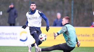 Arminia Bielefelds Trainer über Nassim Boujellab: „Die Tür war für ihn nie zu“