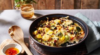 Bringt Urlaub auf den Teller: Mediterraner Kartoffelauflauf