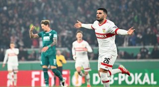VfB Stuttgart bezwingt Augsburg und steht im Halbfinale