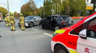 Fünf Verletzte bei Unfall auf dem Ludwigsfelder Ring in Paderborn