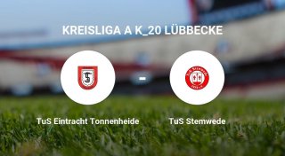 Das Team des TuS Eintracht Tonnenheide gegen den TuS Stemwede trennen sich unentschieden