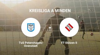 Das Spiel zwischen dem TuS Petershagen/Ovenstädt und der FT Dützen II endet unentschieden