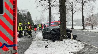 Schnee im Kreis Gütersloh: Mehr als 90 Glätte-Unfälle - drei Personen schwer verletzt
