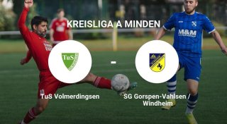 Das Match zwischen dem TuS Volmerdingsen und der SG Gorspen-Vahlsen/Windheim endet unentschieden