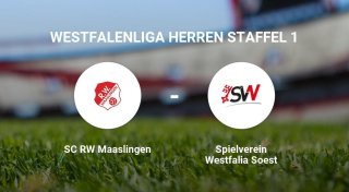 Das Team des SC RW Maaslingen gegen den Spielverein Westfalia Soest trennen sich unentschieden