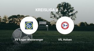 Das Match zwischen dem SV Enger-Westerenger und dem VfL Holsen endet unentschieden