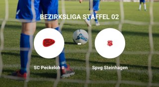 Spvg Steinhagen setzt sich knapp durch gegen den SC Peckeloh II