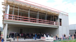 Neubau des Lübbecker Fußpflege-Unternehmens Gerlach nimmt Gestalt an