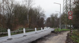 Bauverzögerung: Einseitige Straßensperrung in Löhne wird aufgehoben - aber nur kurz